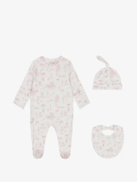 My Little Pie swan-lake-print baby set