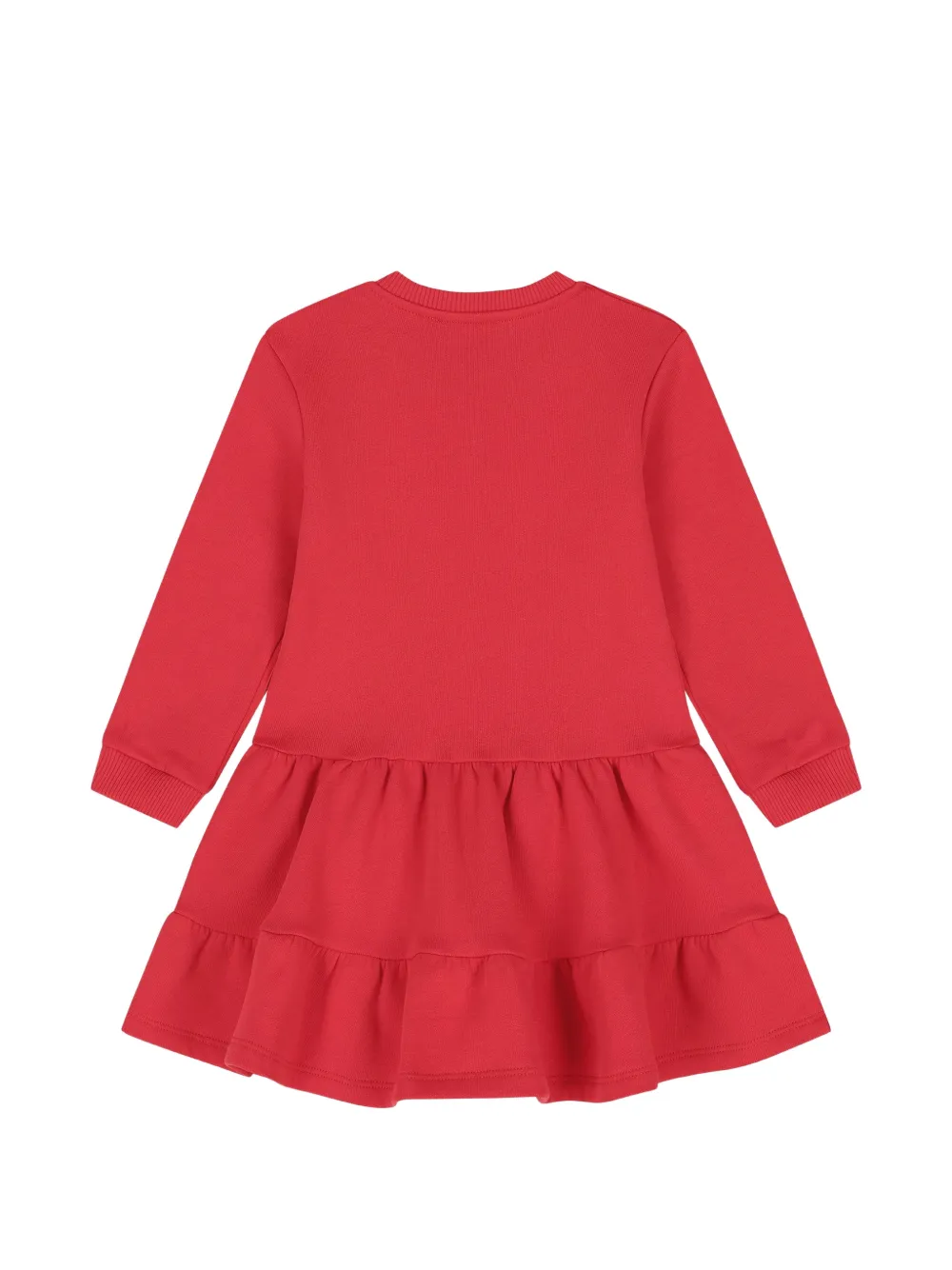Moschino Kids Jurk met logoprint Rood