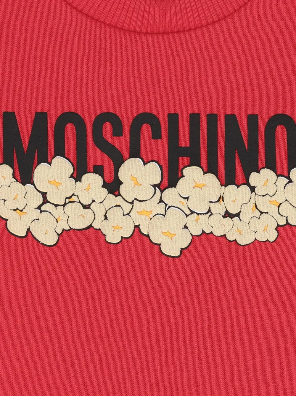Moschino Kids Jurk met logoprint Rood