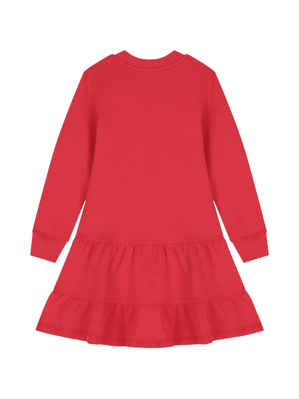 Moschino Kids Gelaagde jurk met popcornprint Rood