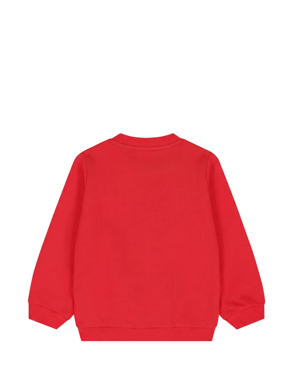 Moschino Kids Trui met popcorn-print en logoprint Rood