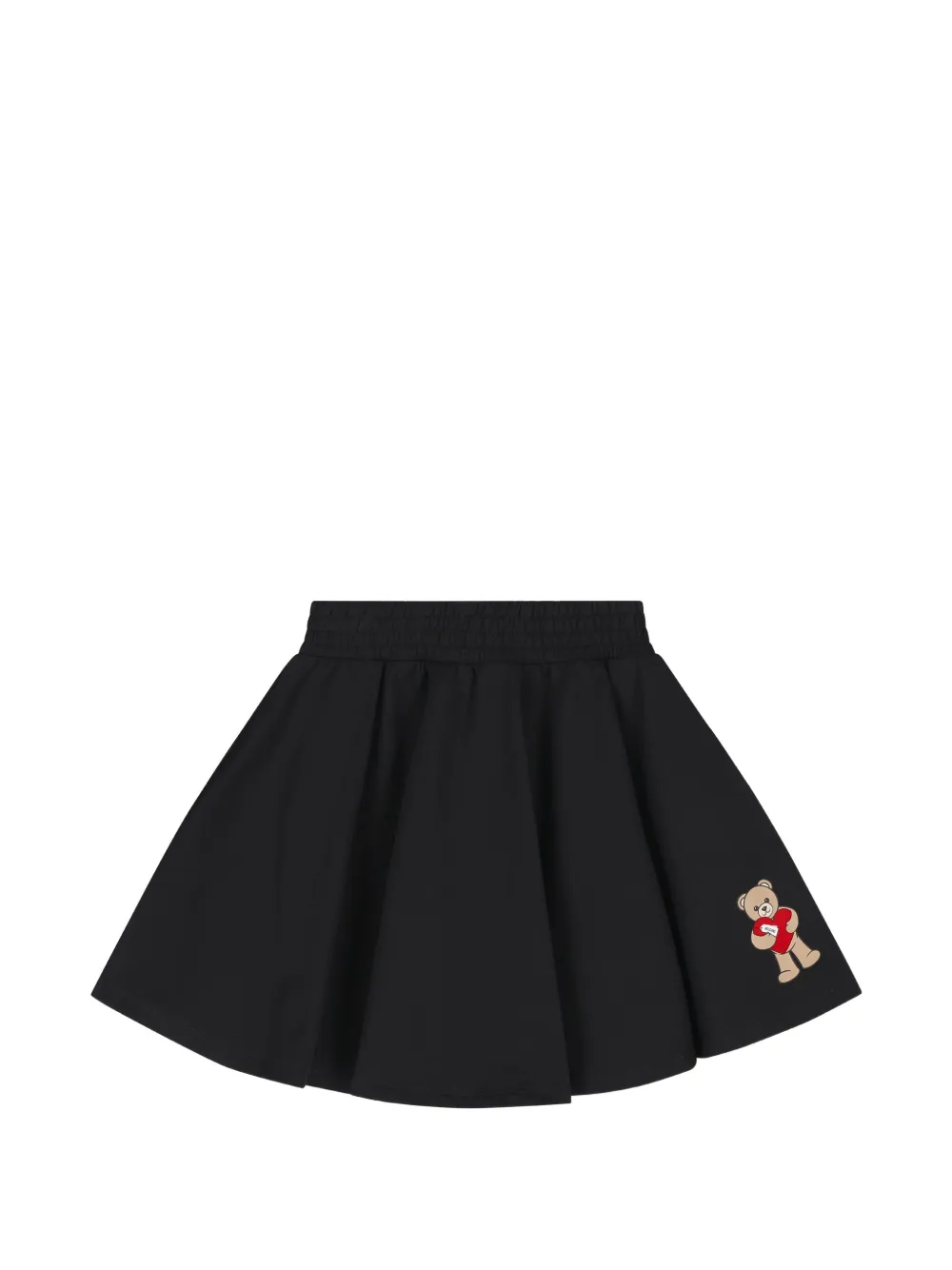 Moschino Kids Teddy Bear motif elasticated skirt - Nero