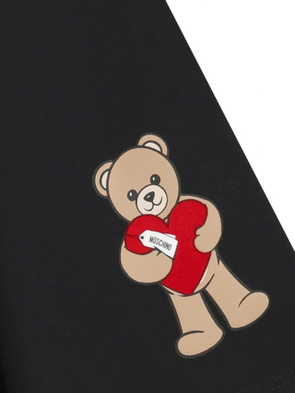 Moschino Kids Elastische rok met teddybeer-patroon Zwart