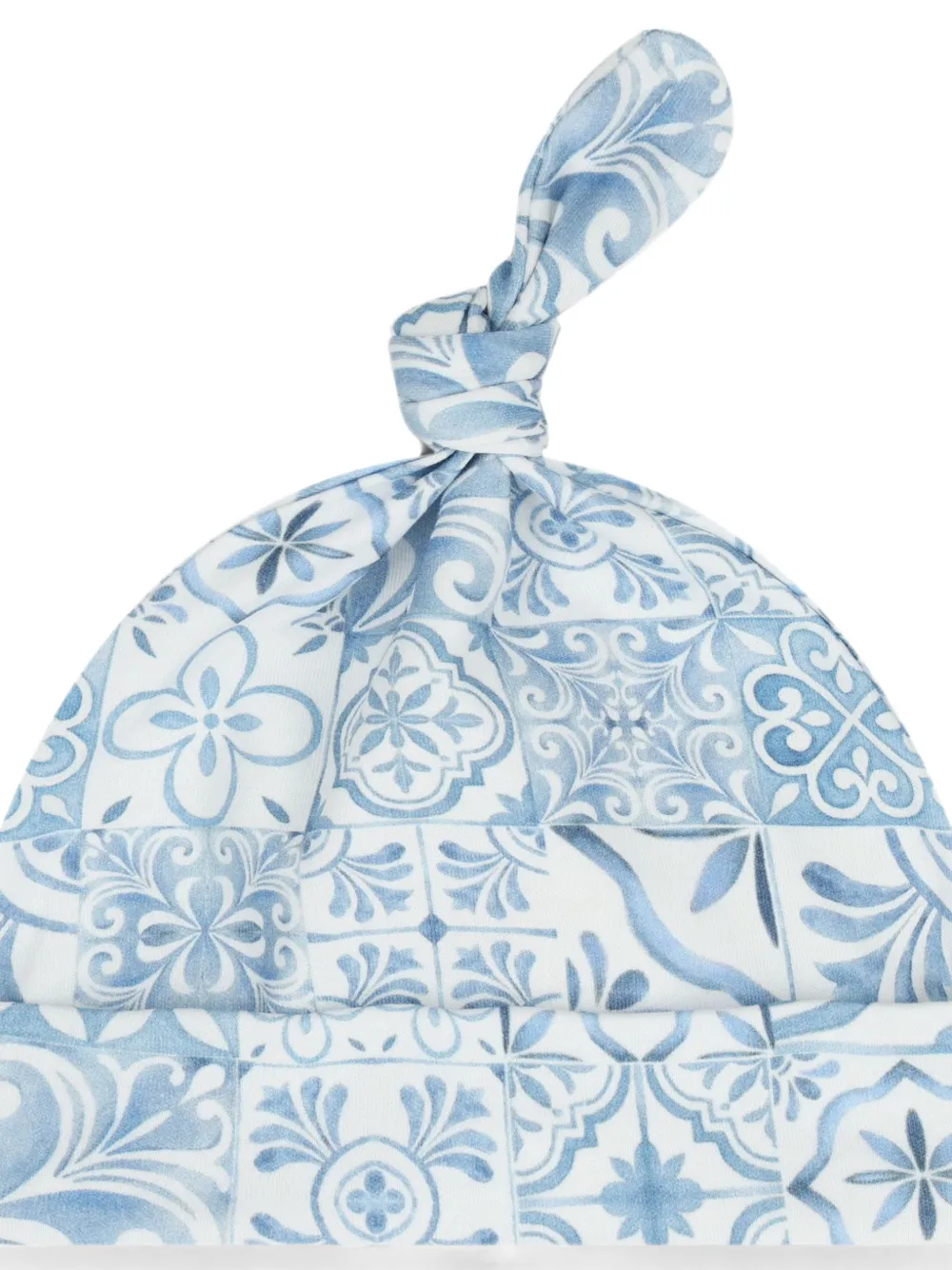My Little Pie Drie Amalfi rompers met tegelprint Blauw
