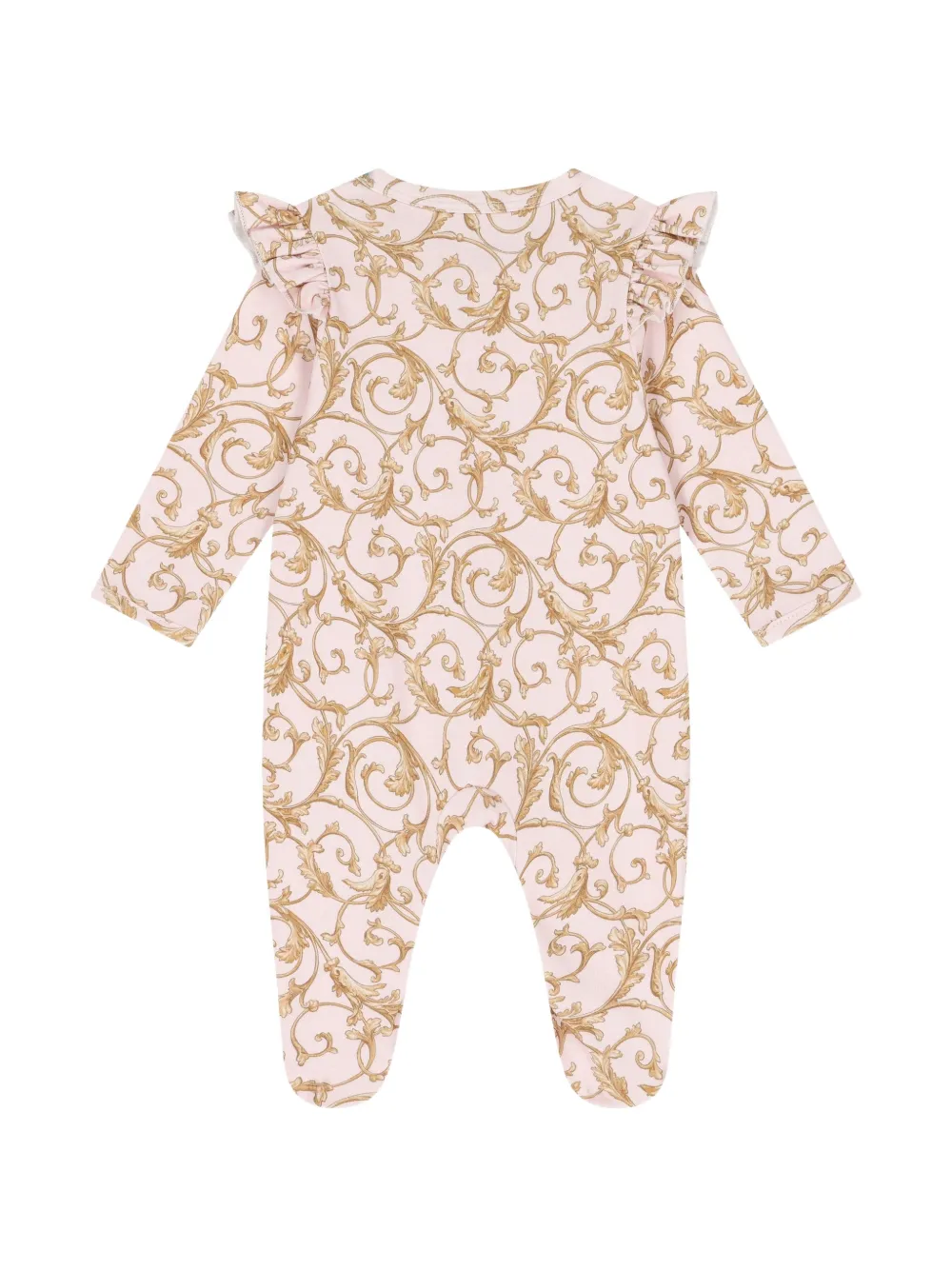 My Little Pie Driedelig romperset met barokprint en ruches Roze