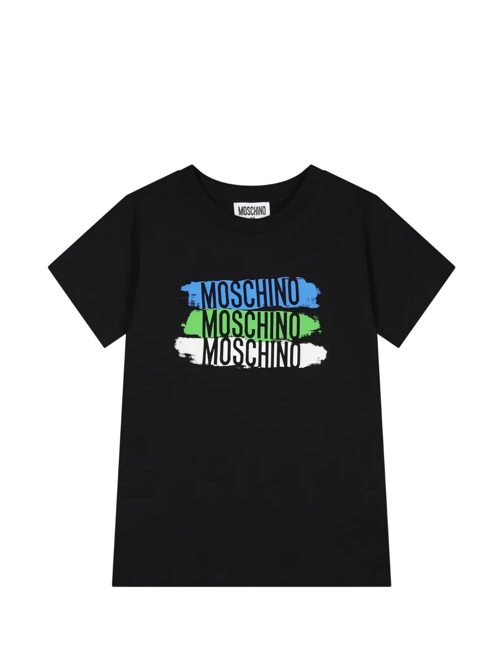 Moschino Kids logo-print T-shirt - Nero