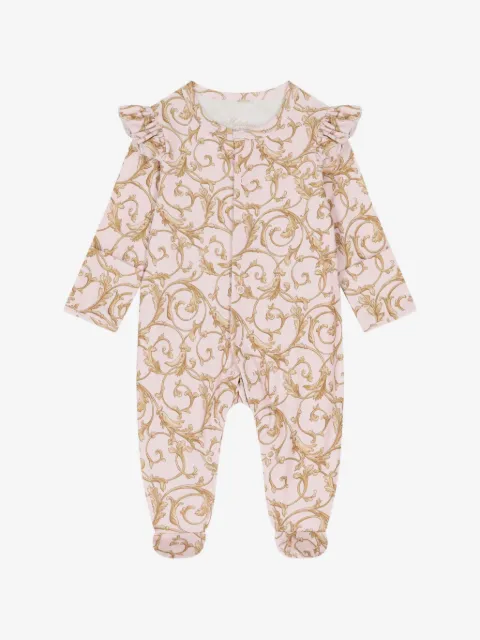 My Little Pie ruffled baroque-print pyjamas