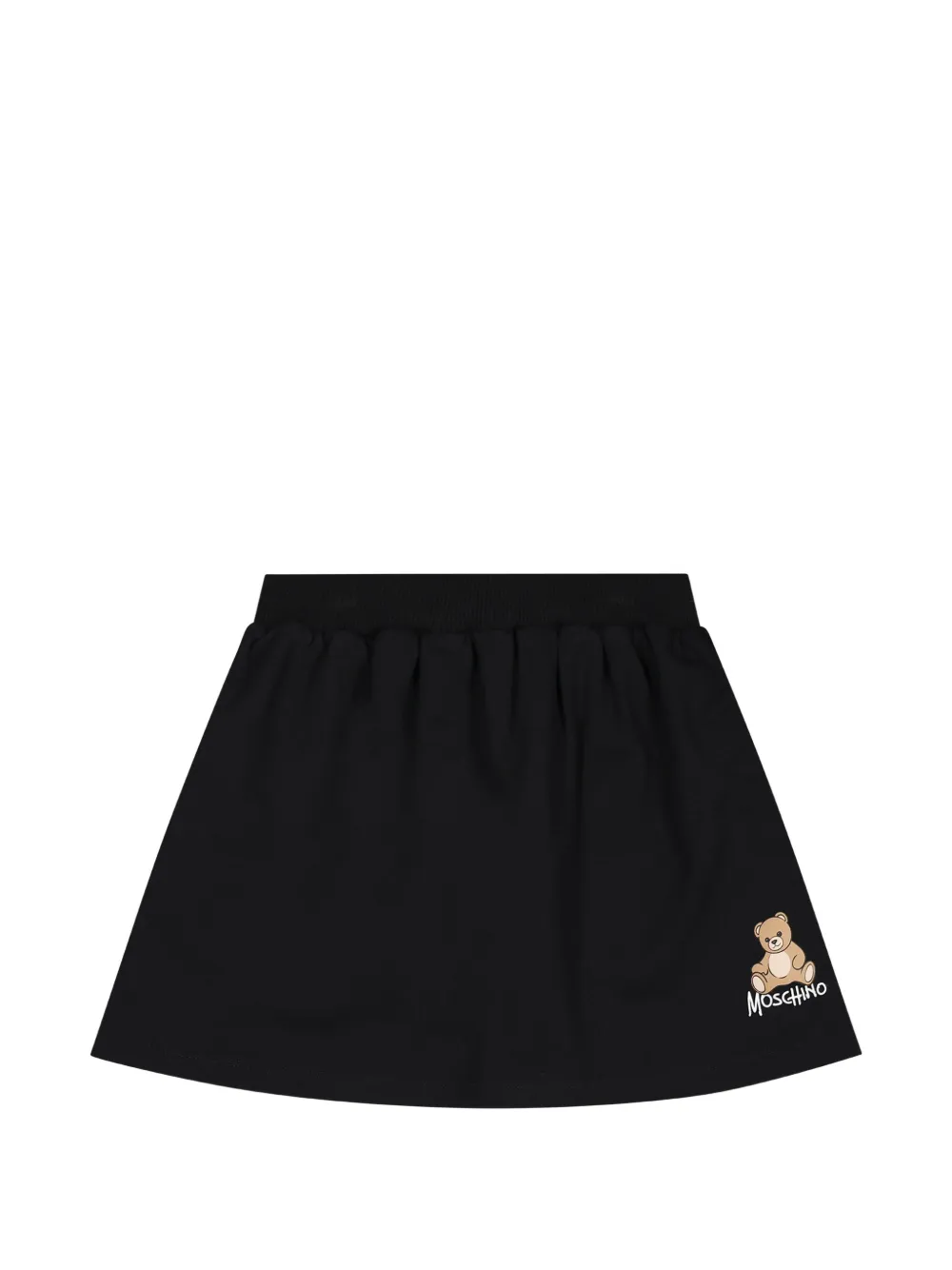 Moschino Kids Teddy Bear-print skirt - Nero