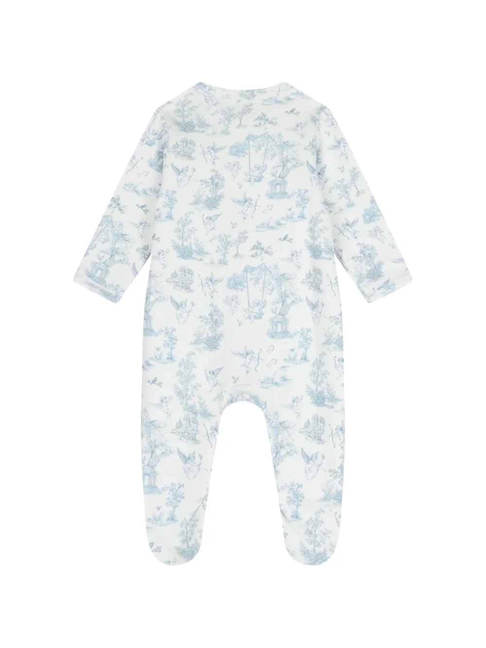 My Little Pie Drie pyjama's met Toile de Jouy-print Wit