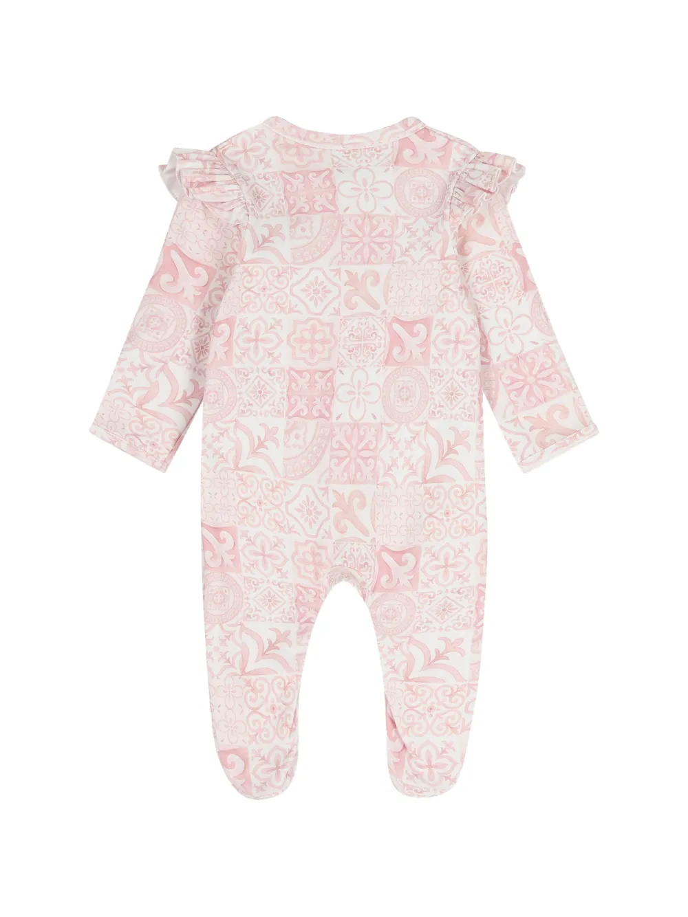 My Little Pie Drie pyjama's met ruches en tegelprint Wit