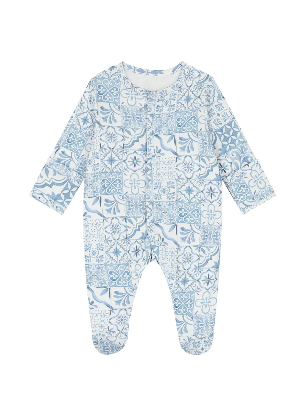 My Little Pie Drie Amalfi pyjama's met tegelprint Blauw