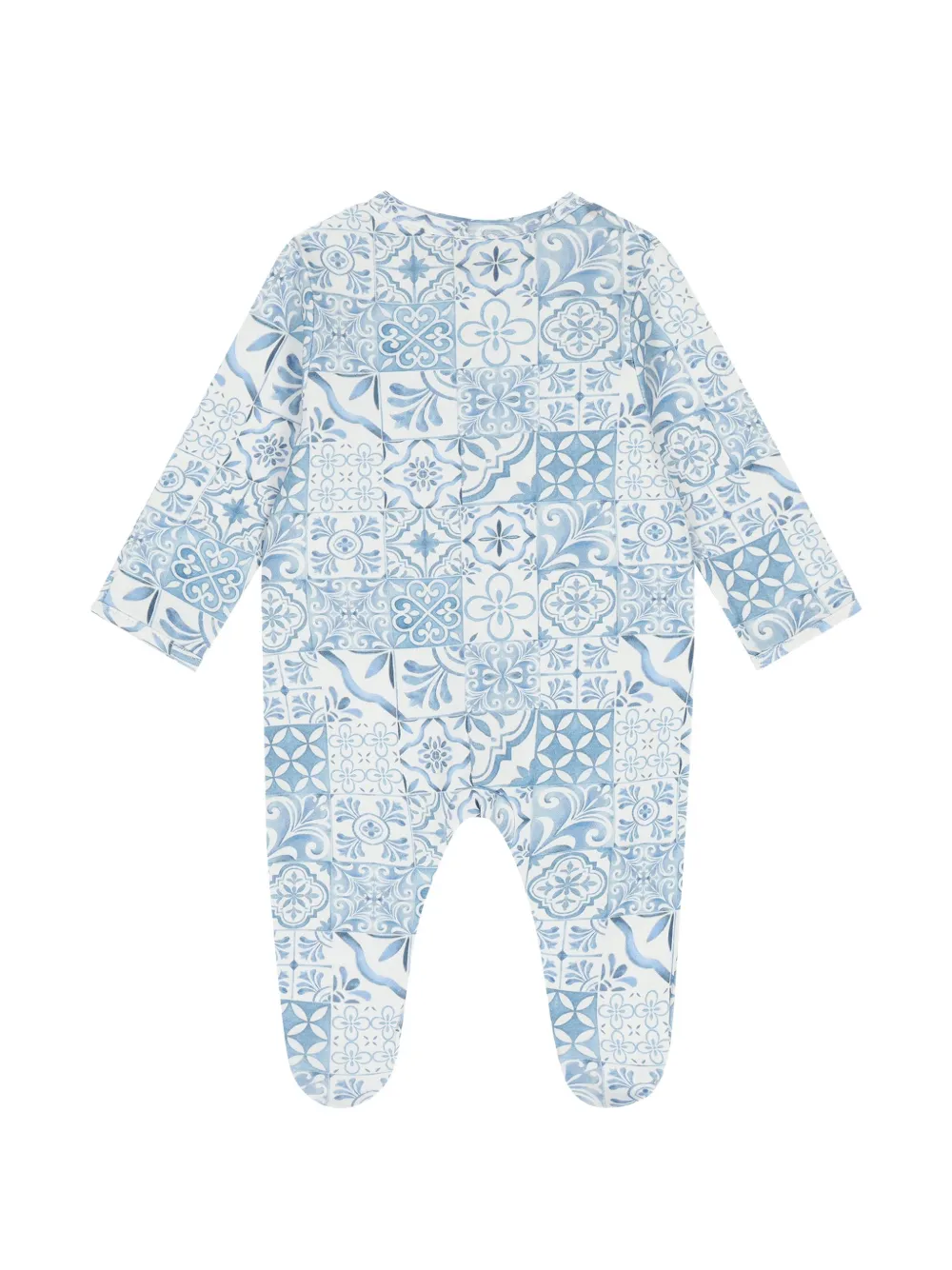 My Little Pie Drie Amalfi pyjama's met tegelprint Blauw