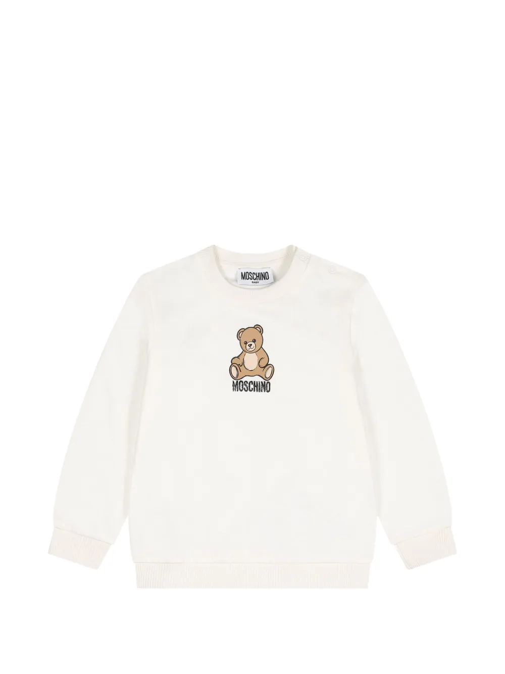 Moschino Kids Teddy Bear logo-print sweatshirt - Toni neutri