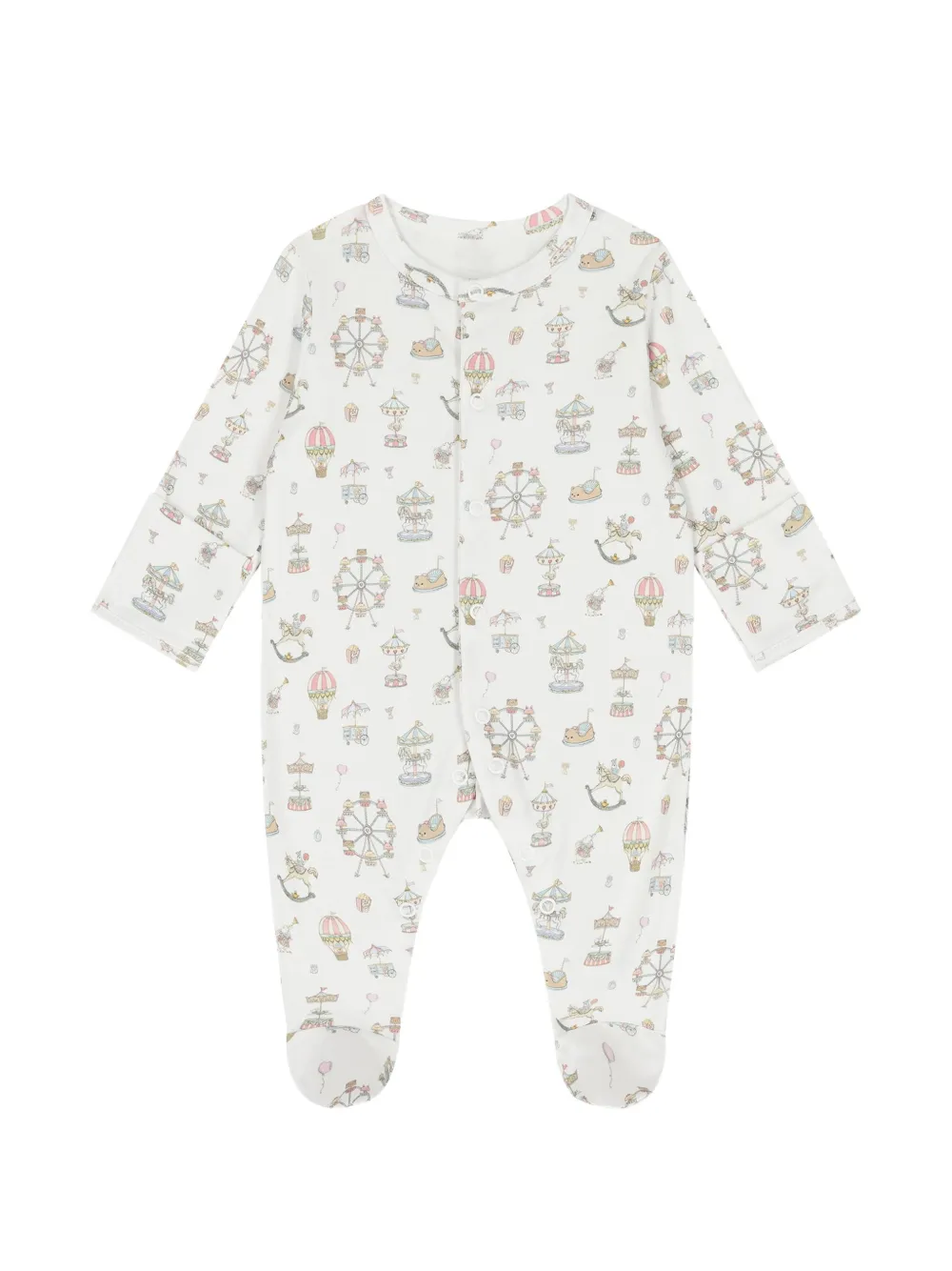 My Little Pie Drie katoenen-pyjama's met kermisprint Wit