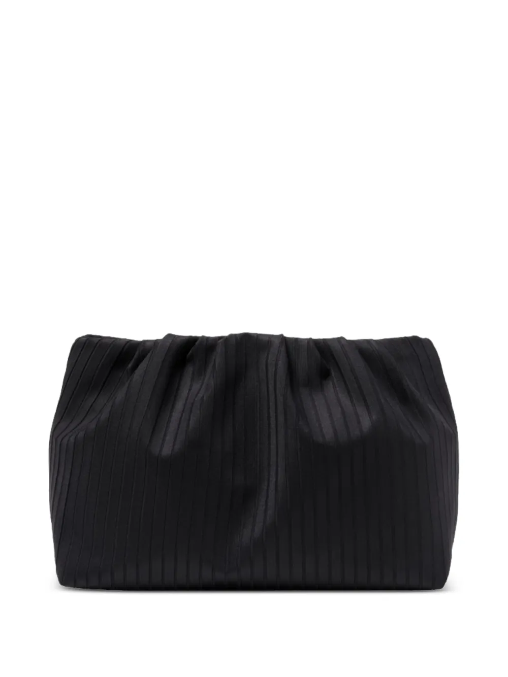 ERES Soiree Paradise ribbed clutch bag - Nero