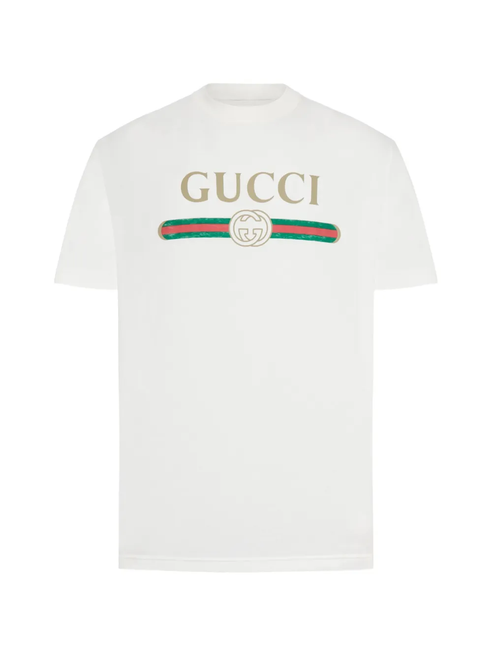 Gucci T-Shirt mit GG-Print - Weiß