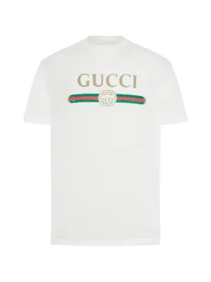 Gucci ロゴ Tシャツ | ホワイト | FARFETCH JP