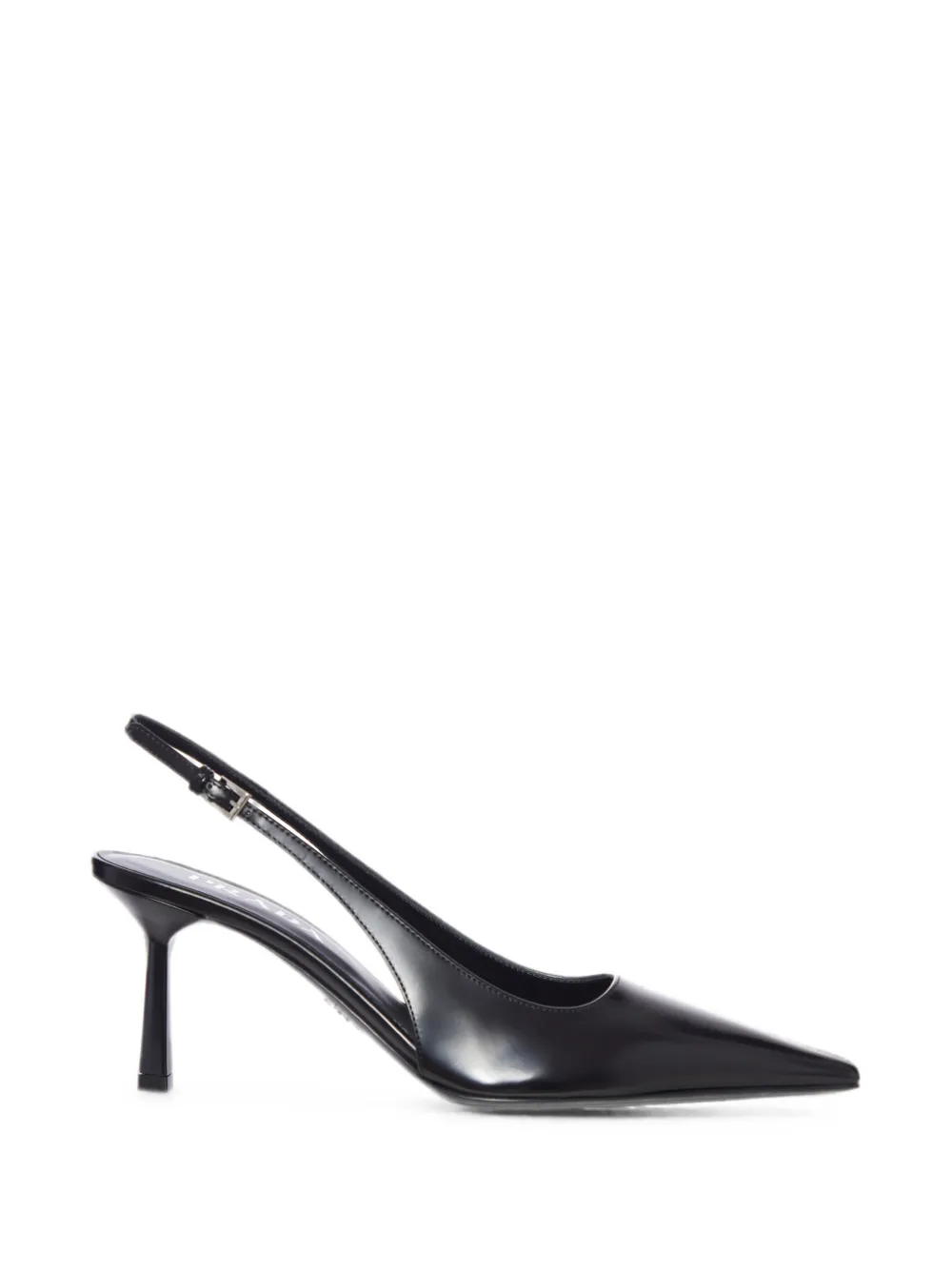 Prada leather slingback pumps Zwart