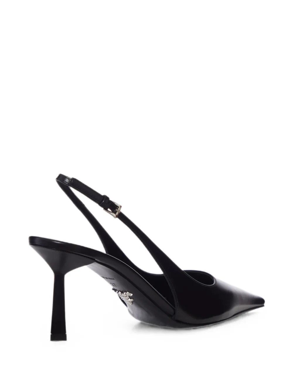 Prada leather slingback pumps Zwart
