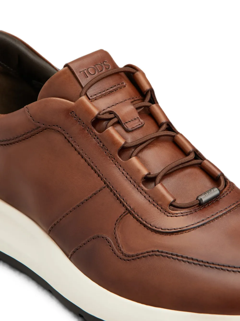 Tod's Red Dot leather sneakers Bruin