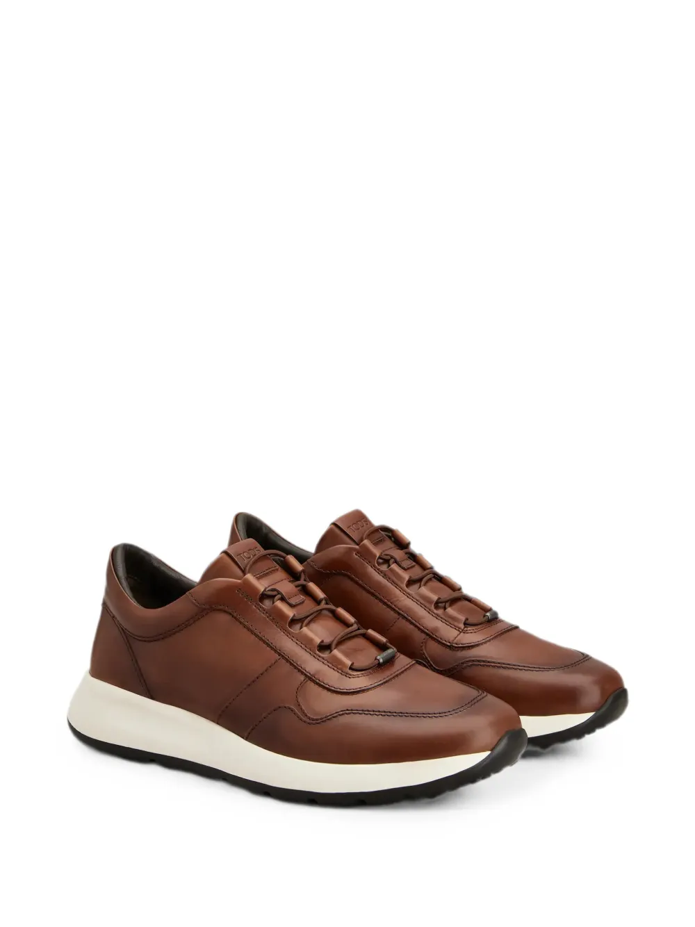 Tod's Red Dot leather sneakers Bruin