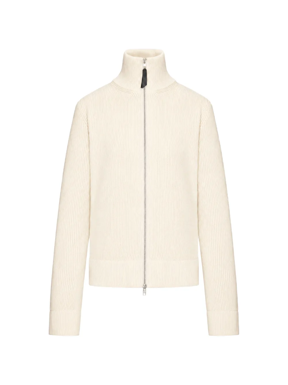 Maison Margiela ribbed-knit zip-up cardigan - Bianco