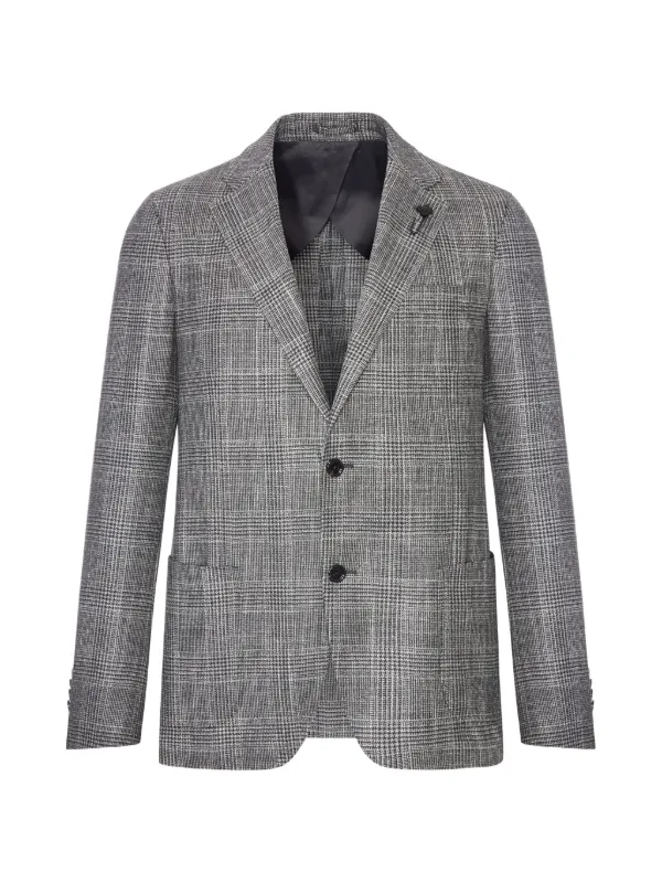 Lardini チェック ジャケット | グレー | FARFETCH JP