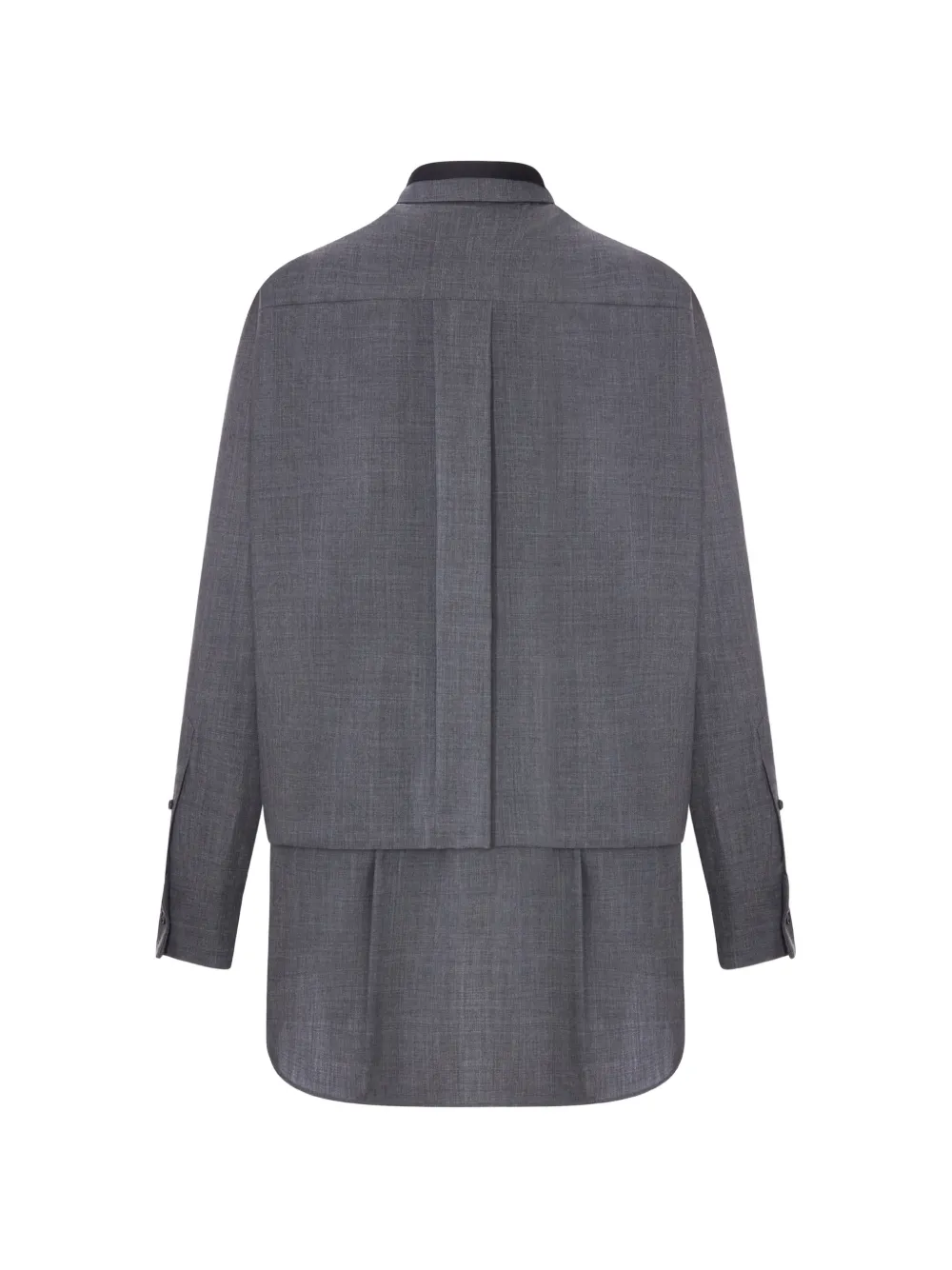 sacai Gelaagde jurk met strik Grijs