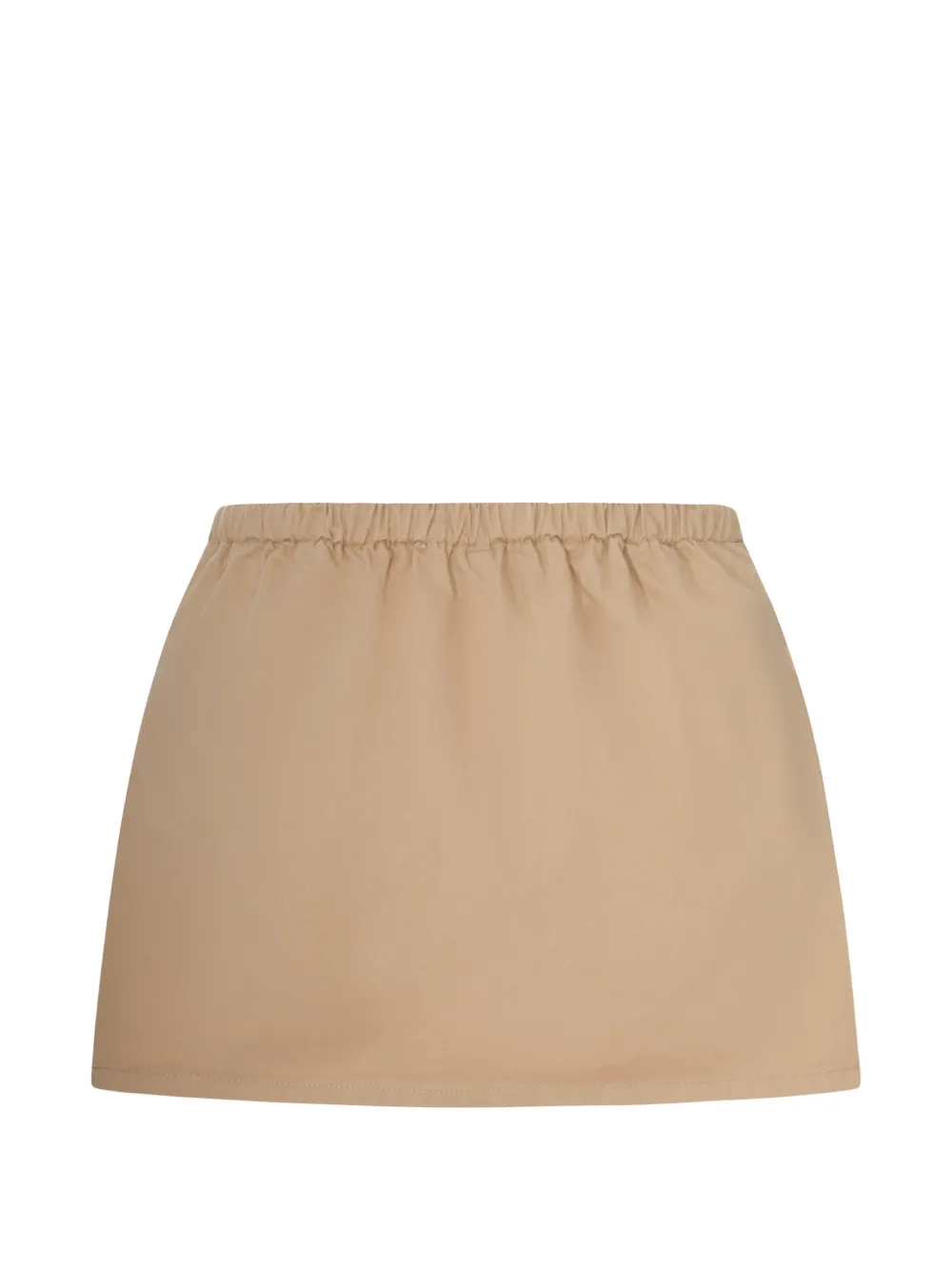 Miu Rok met logoprint Beige