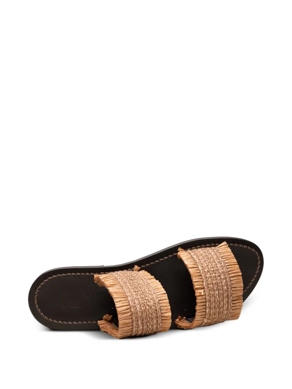 K. Jacques Hadrine fringed sandals Beige