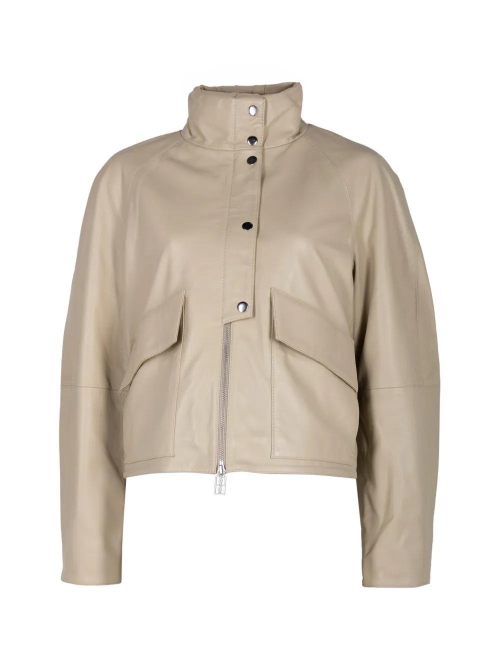 By Malene Birger Suzanne leather jacket - Toni neutri