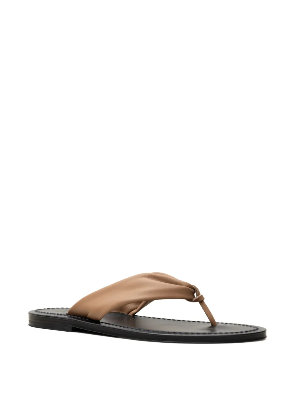 K. Jacques Saba leather sandals Bruin