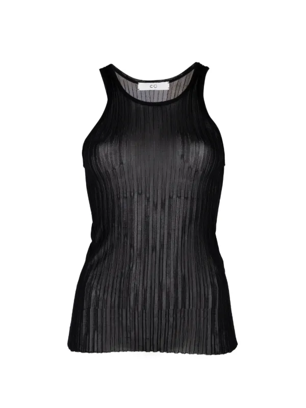 Co Sleeveless Top in Black