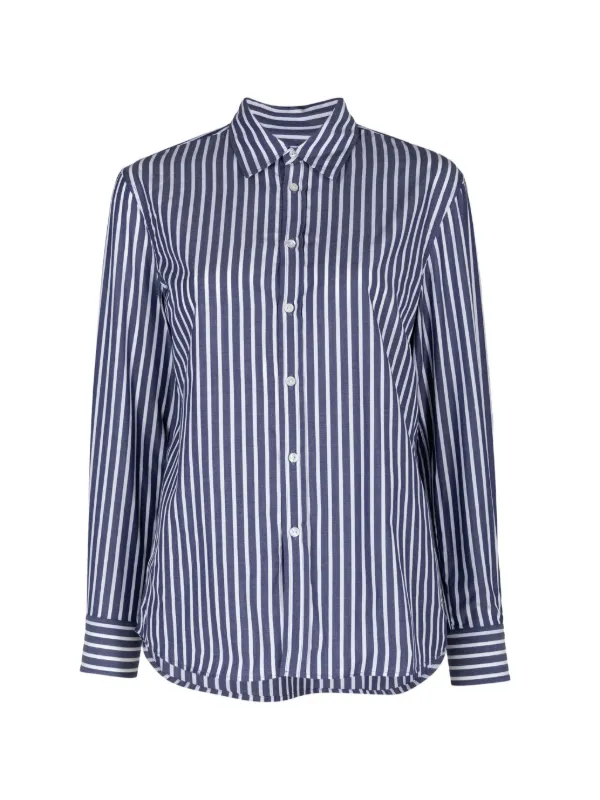 Nili Lotan Raphael Striped Shirt in Blue