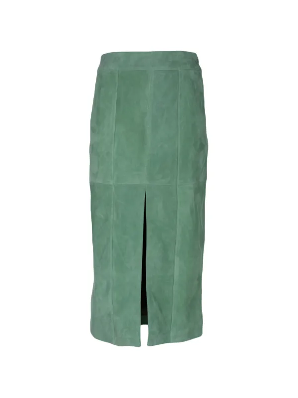 Ulla Johnson Orion Midi Skirt in Green