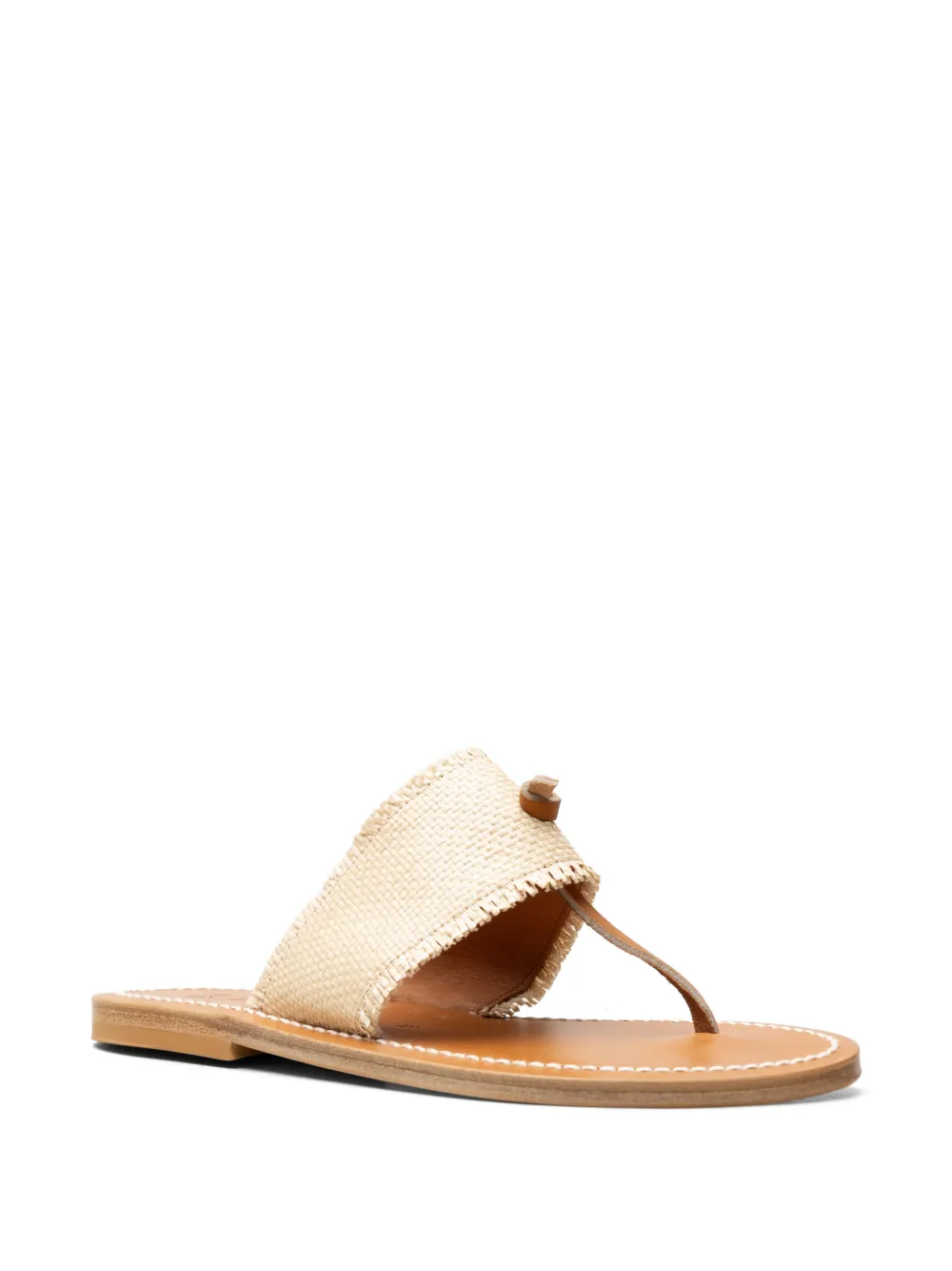 K. Jacques Wouri woven sandals Beige