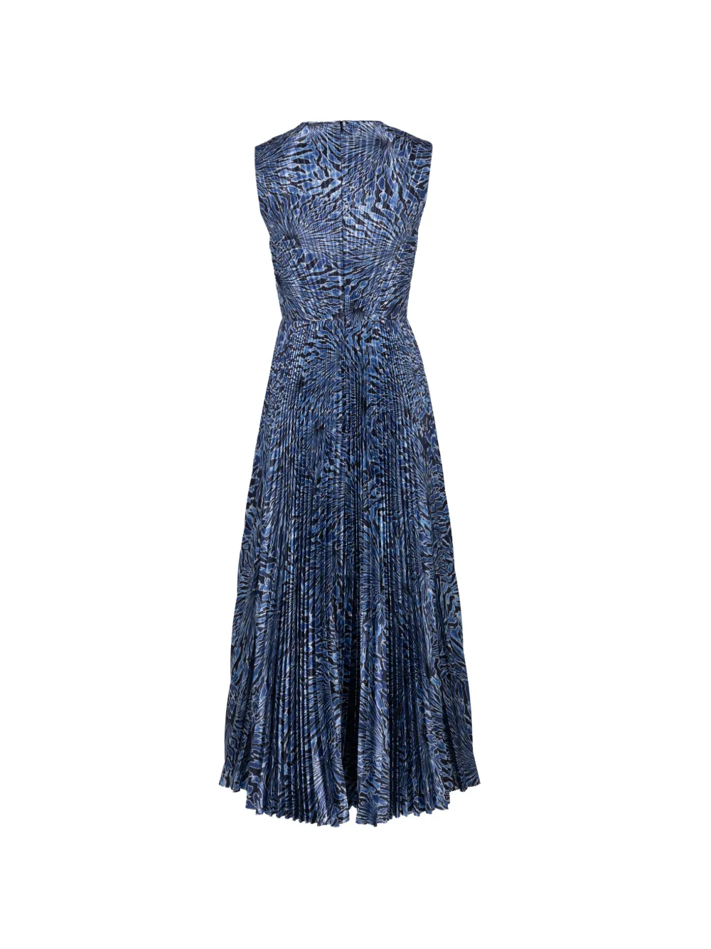 Ulla Johnson Malin midi-jurk met plooien Blauw