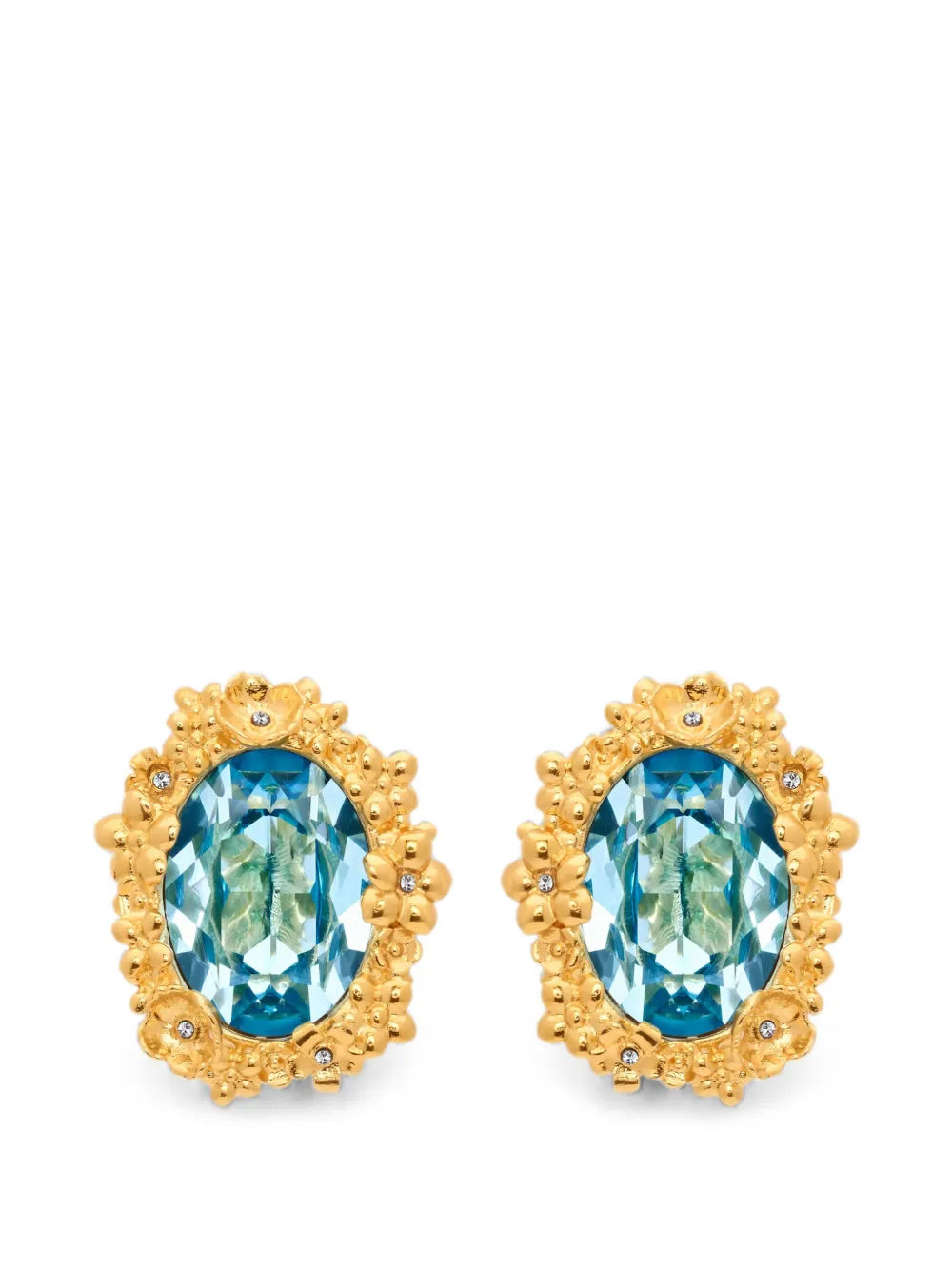 Oscar de la Renta Medallion oval-shape earrings - Gold
