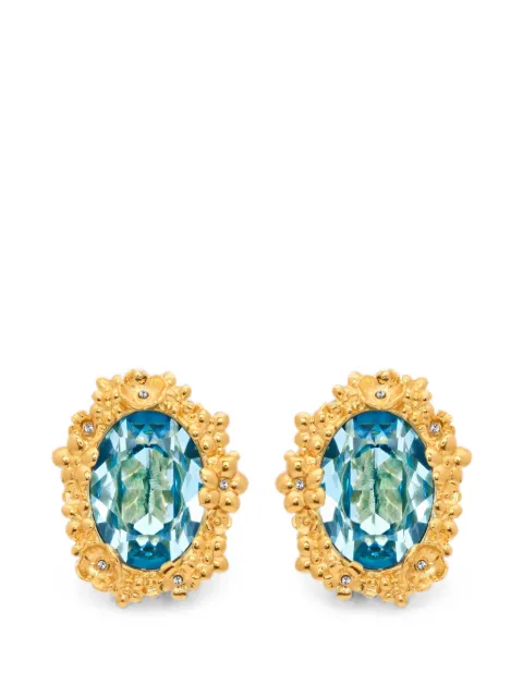 Oscar de la Renta Medallion oval-shape earrings