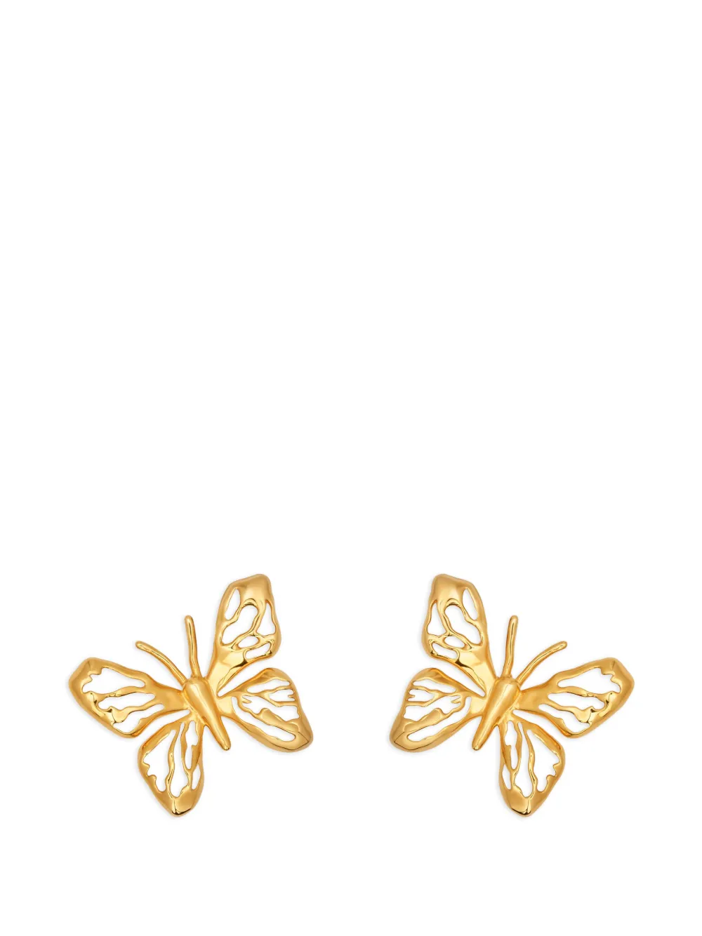 Oscar de la Renta Butterfly clip-on earrings