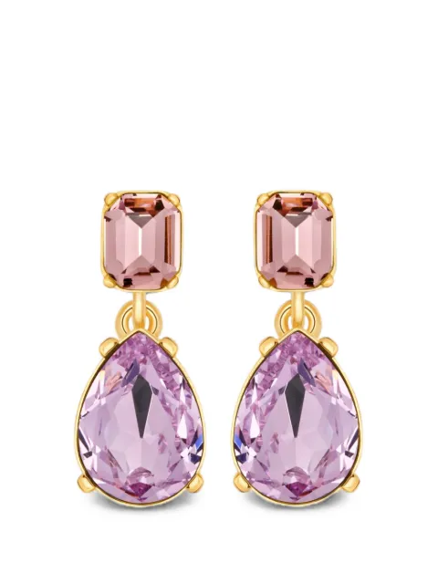Oscar de la Renta aretes con detalles de cristal