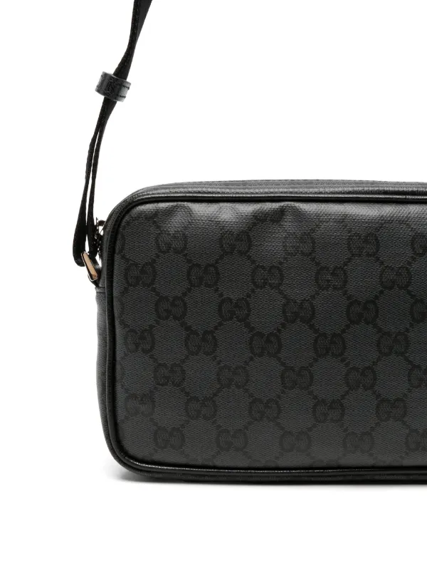 Gucci GGスプリーム ウェブ メッセンジャーバッグ ミニ | ブラック