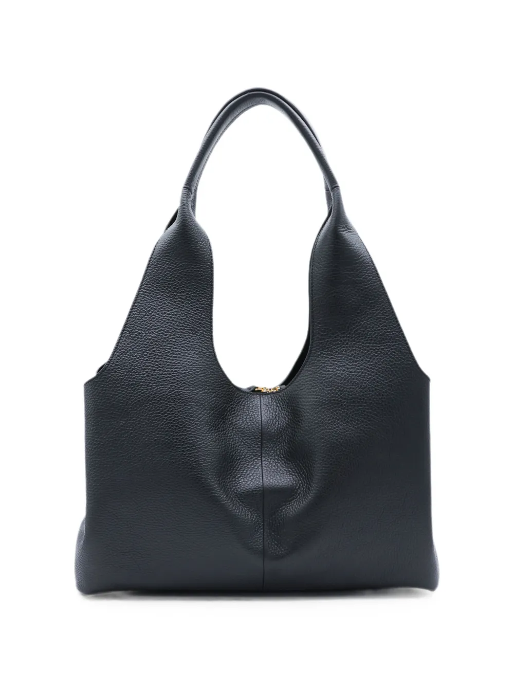 Coccinelle Shopper van bewerkt leer met logoplakkaat Zwart