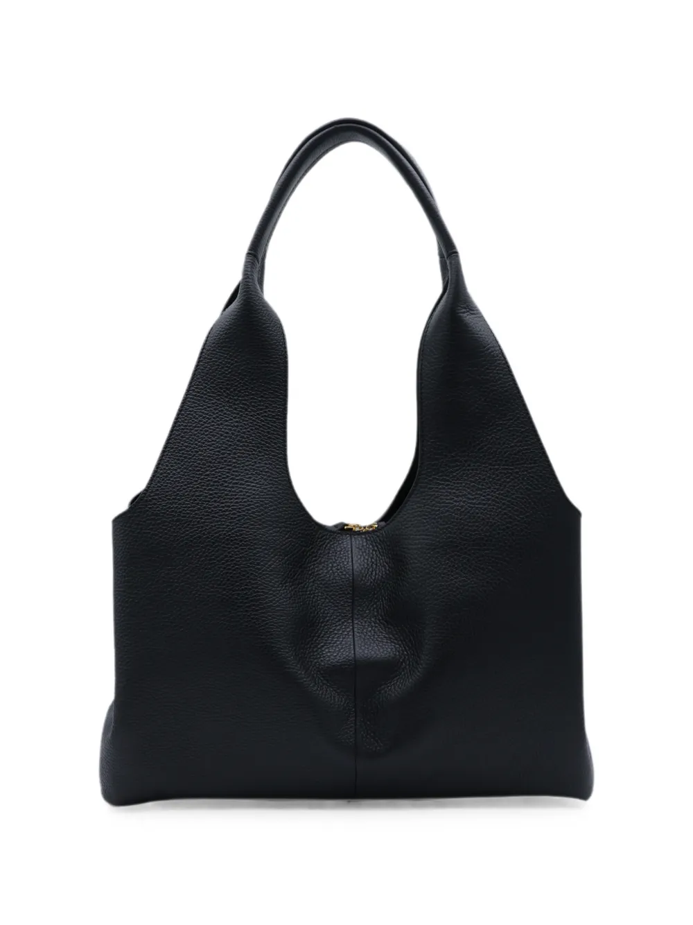 Coccinelle Shopper van bewerkt leer met logoplakkaat Zwart