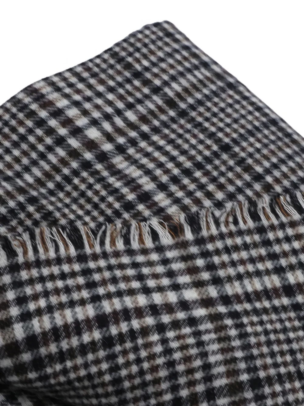 Brunello Cucinelli Prince of Wales kasjmier sjaal Zwart