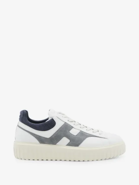 Hogan H-Stripes logo-patch panelled sneakers