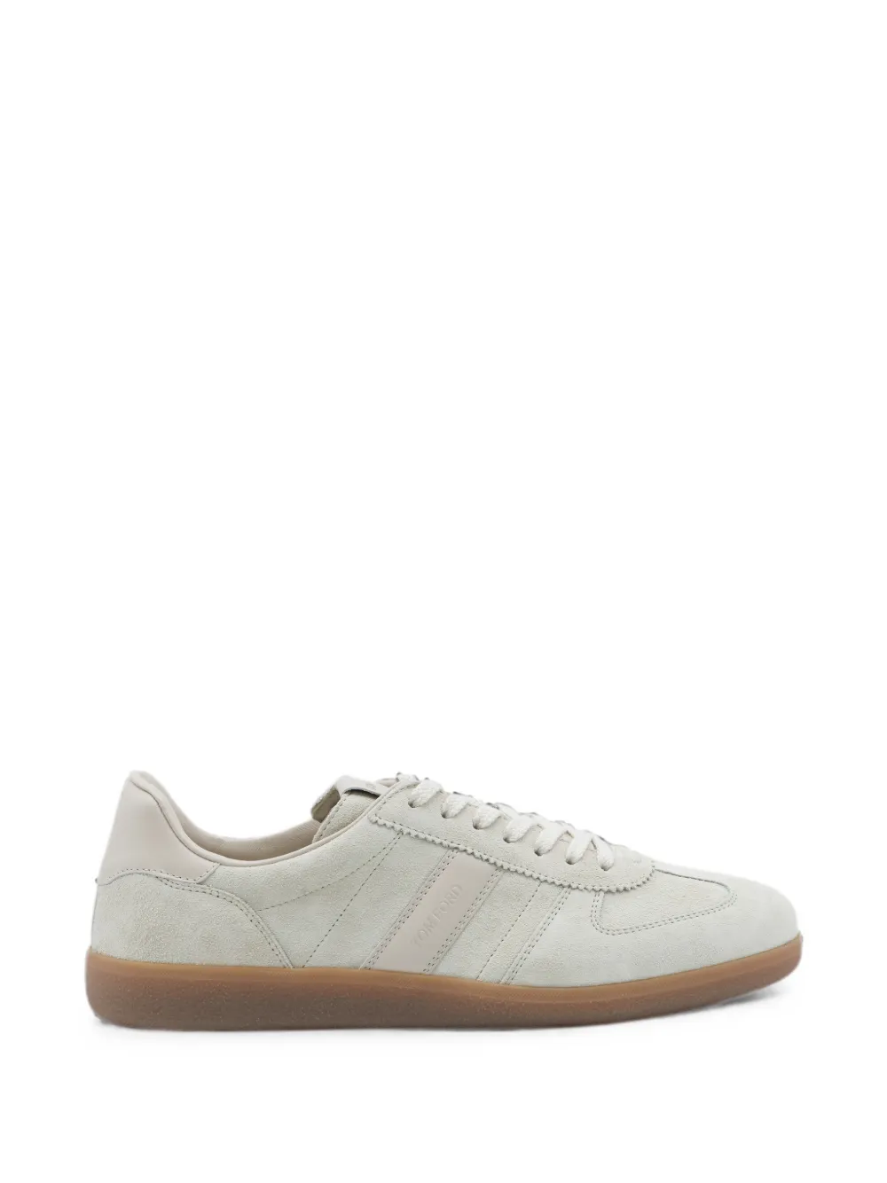 TOM FORD logo-print suede sneakers - Toni neutri