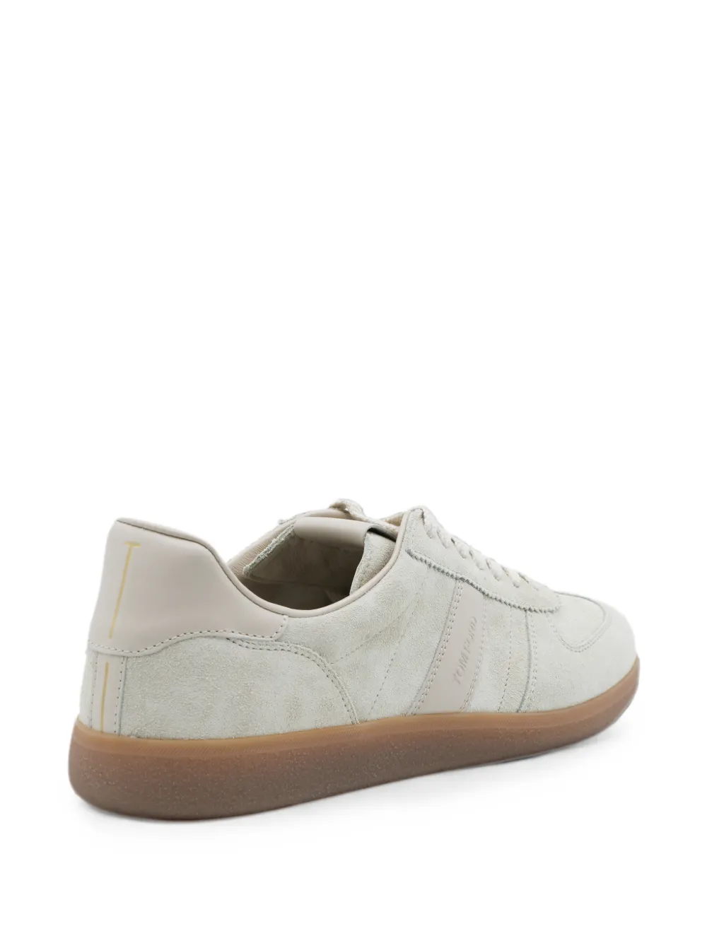 TOM FORD logo-print suede sneakers Beige