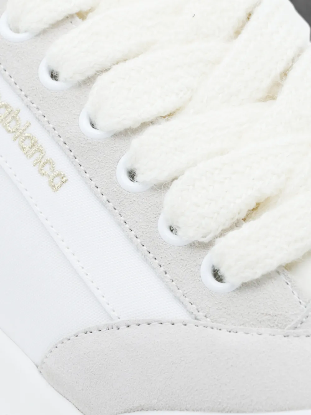 Casablanca Del Mar suede-panelled sneakers Wit