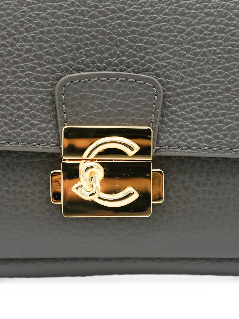 Coccinelle C-Me Lock crossbodytas van bewerkt leer Groen